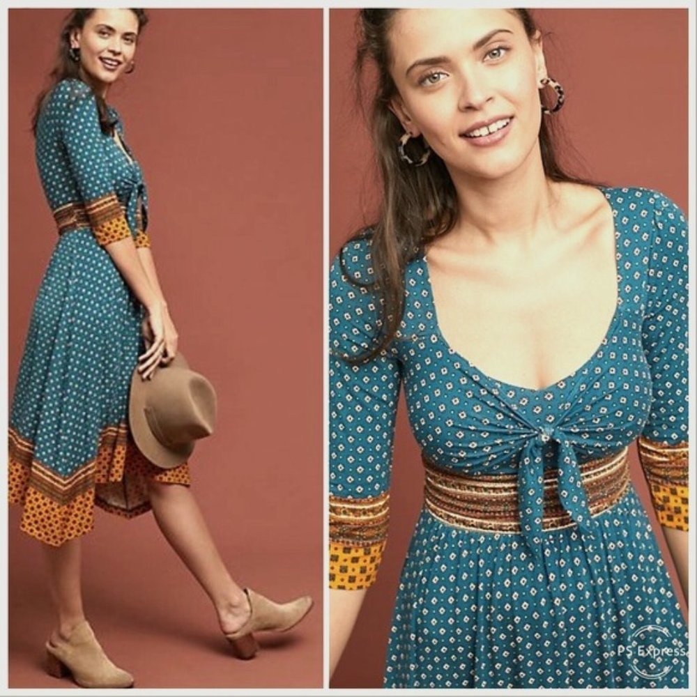 Anthro Mauve Beloved Dress, Excellent Condition